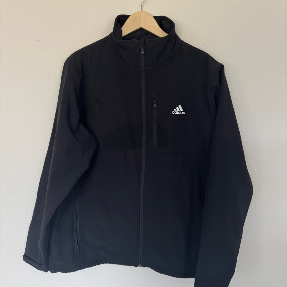 Adidas Golf Performance Waterproof Jacket Sz L - image 1
